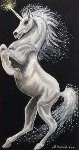 Cheval à la licorne