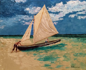 Pêcheurs en mer des Caraïbes